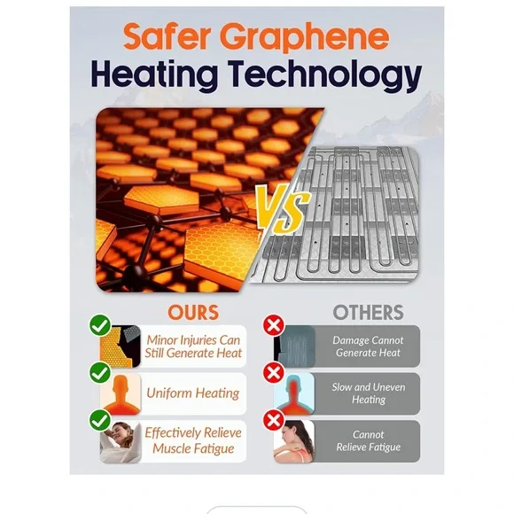 White Heated Scarf - Picture 8 of 9